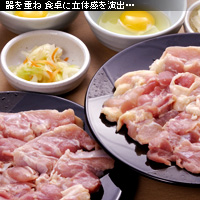 かなりピンボケ 奥行き深く撮る 鶏すき