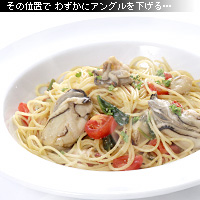 かなりピンボケ 牡蠣パスタ イメージ