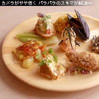 かなりピンボケ ブッフェ料理の取り方