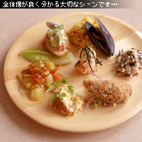 かなりピンボケ ブッフェ料理の取り方