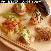 かなりピンボケ ブッフェ料理の取り方