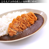 かなりピンボケ かつカレーを撮る