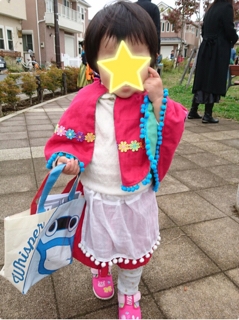 赤ずきんちゃんポンチョをハンドメイド