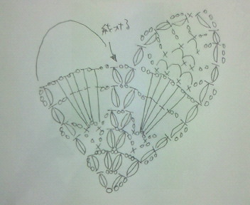 ハートのドイリー編み図 水戸市のあみぐるみ教室 かぎ針編み教室 ニット作家frat小林廉のあみものブログ