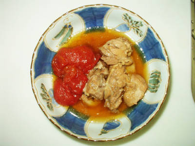 トマトと鶏