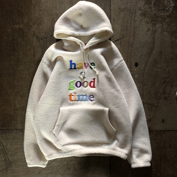 COLORFUL LOGO FLEECE PULLOVER HOODIE have a good time CREAM (600x600).jpg