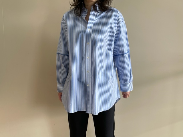 ロンハーマンtoo big Stripe shirt