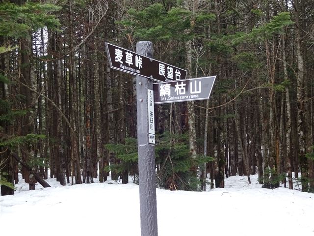 茶臼山頂上