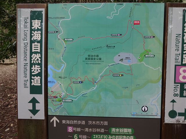8号線案内板