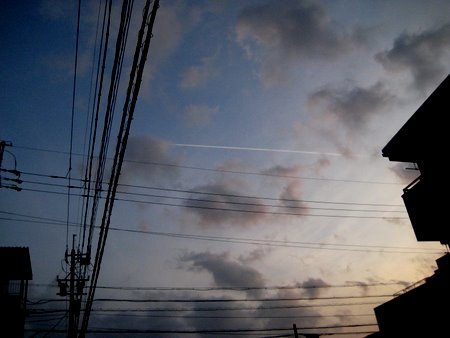 懐かしい場所黒い男の影