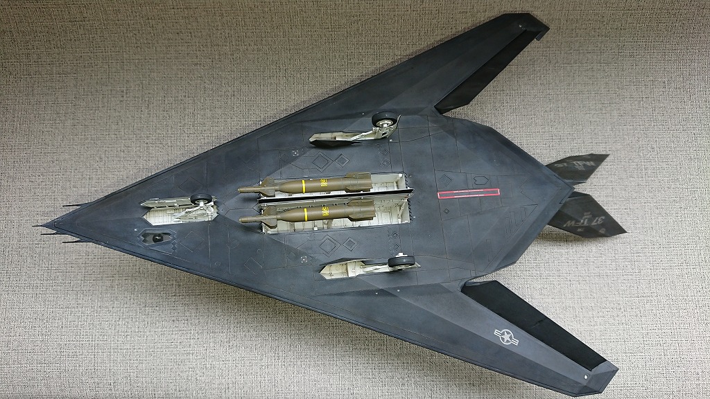 飛行機 ﾛｯｷｰﾄﾞ F-117A ﾅｲﾄﾎ-ｸ 1/48 ﾀﾐﾔ | ＴＡＫＥＺＯの模型の部屋