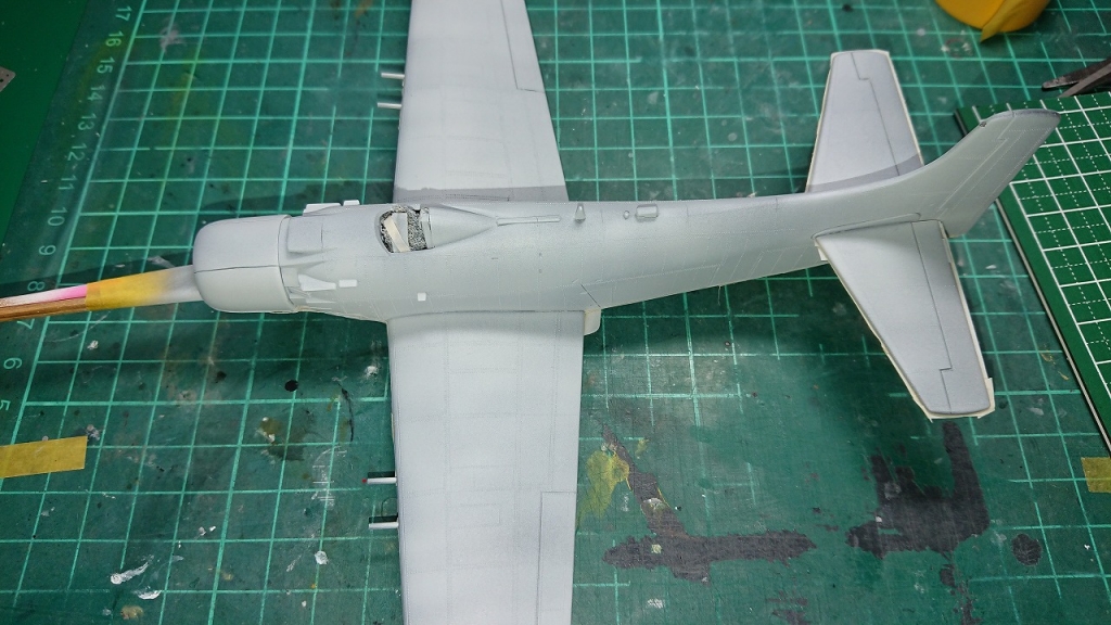 飛行機 ﾀﾞｸﾞﾗｽ A-1H ｽｶｲﾚｰﾀﾞｰ 1/72 ﾌｼﾞﾐ | ＴＡＫＥＺＯの模型の部屋