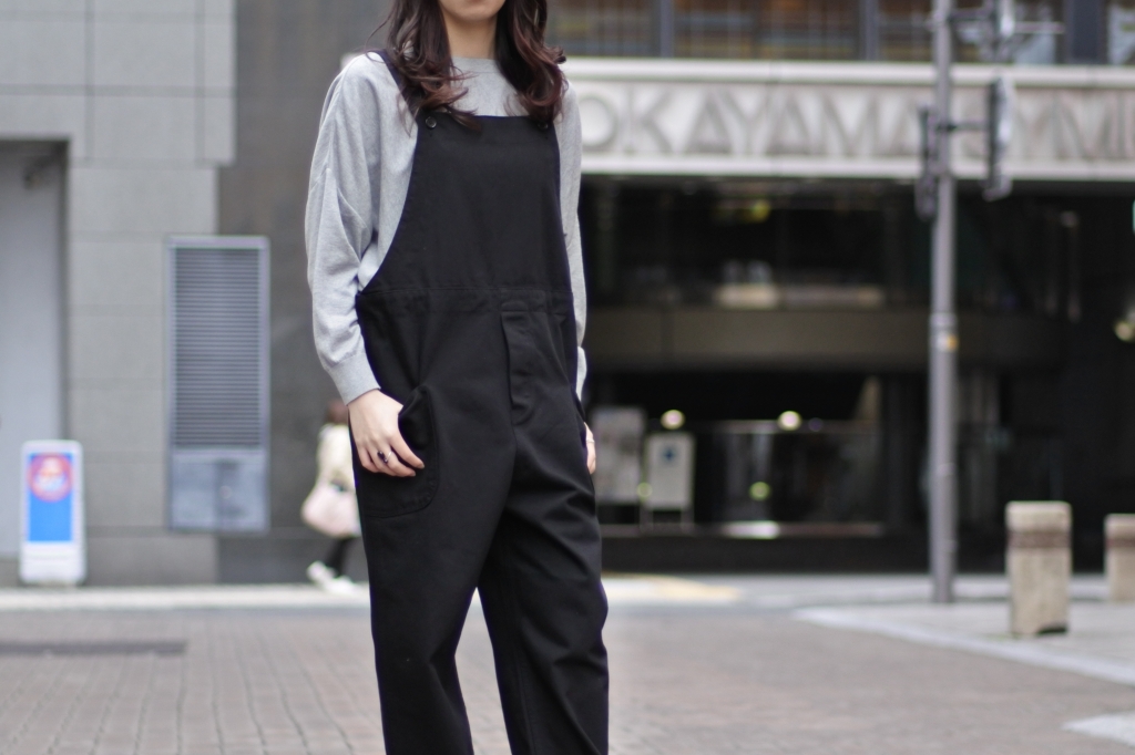 HATSKI】Denim Overall Katuragi Black | theater