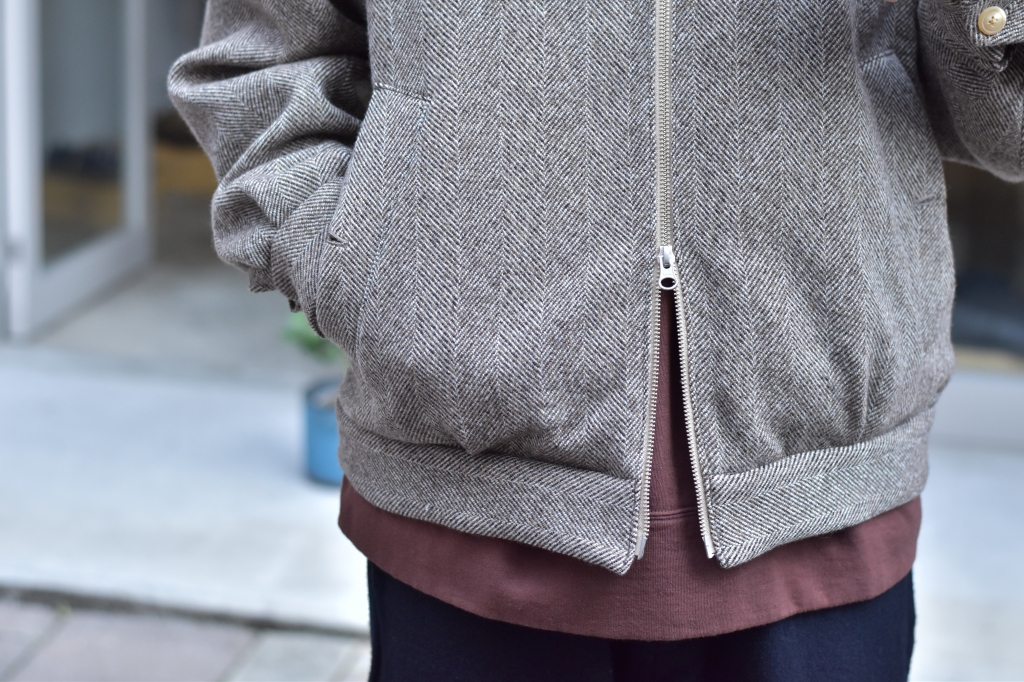 Phlannèl】Arles Wool Tweed Harrington Jacket / 香りって難しいけど