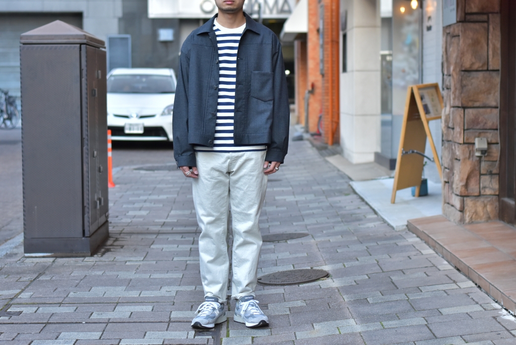 ORDINARY FITS】5POCKET ANKLE DENIM white | theater