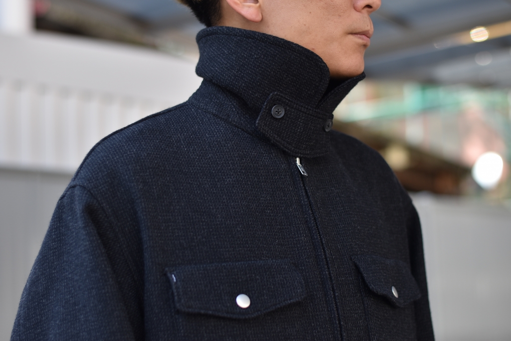 Phlannèl】Arles Wool Tweed Field Jacket /もうすっかりそんな Phlannèl】Arles Wool Tweed Field Jacket /もうすっかりそんな