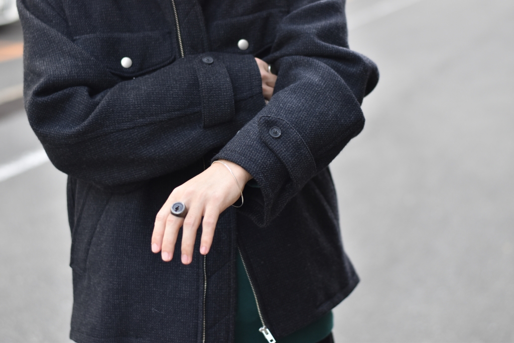 Phlannèl】Arles Wool Tweed Field Jacket /もうすっかりそんな Phlannèl】Arles Wool Tweed Field Jacket /もうすっかりそんな