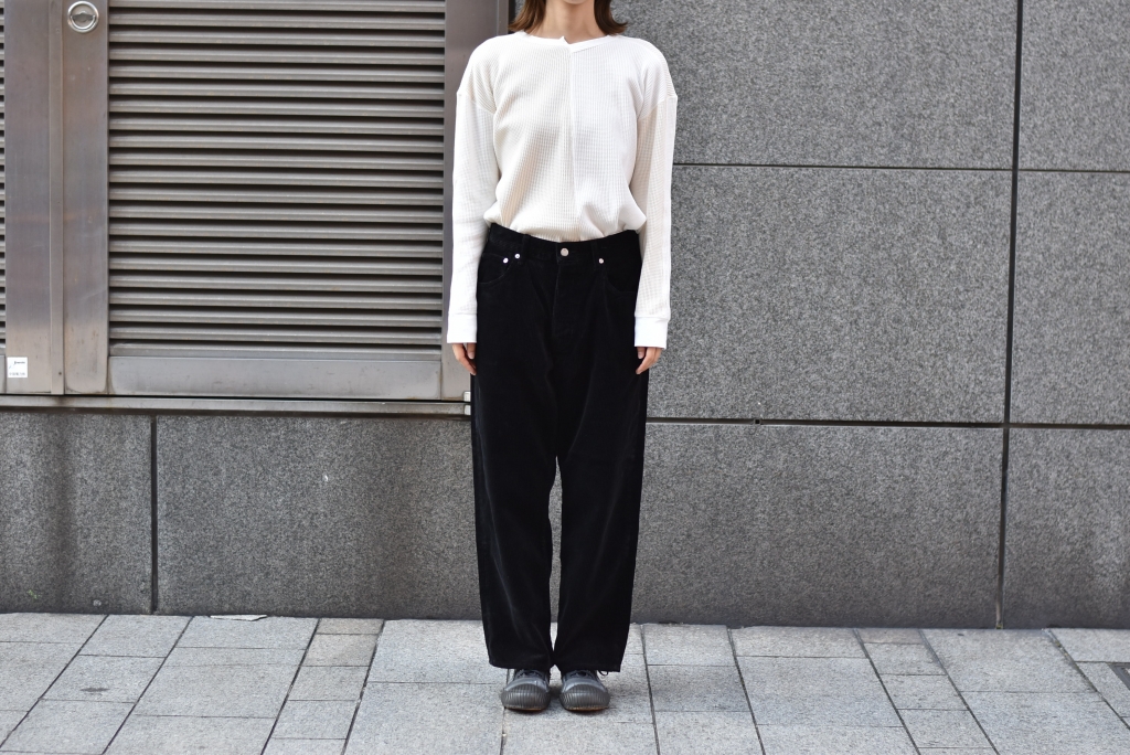 HATSKI】Wide Tapered Corduroy Pants | theater