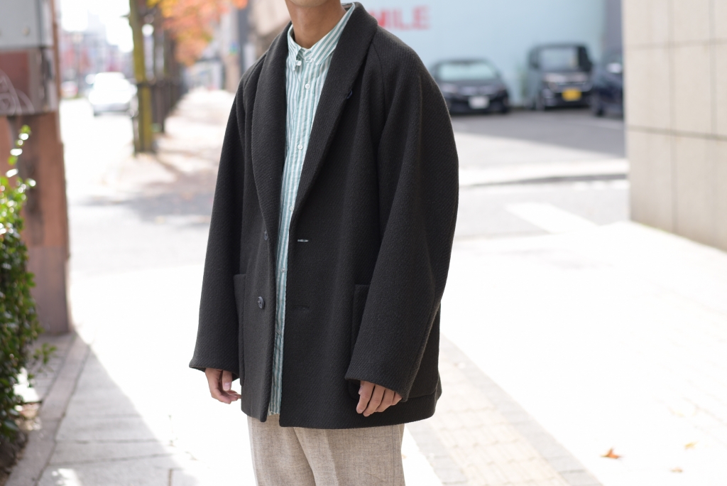 Phlannèl】Wool Roving Twill Short Coat / 大音量で流せばよかったっ