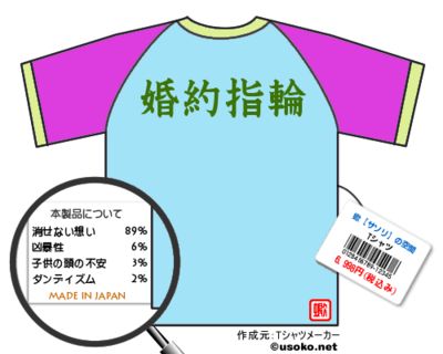 蠍【サソリ】の空間Tシャツ