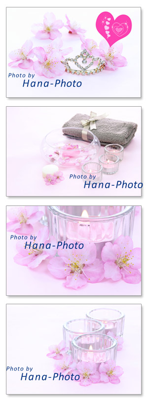 桜 アロマ アロマキャンドル さくら サクラ ティアラ ウエディング 髪飾り タオル 癒し リラックス 春 春の花 ピンク 花