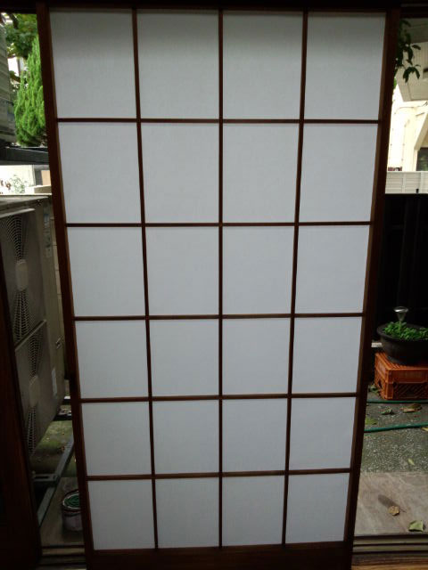 2012-10-30 障子貼り