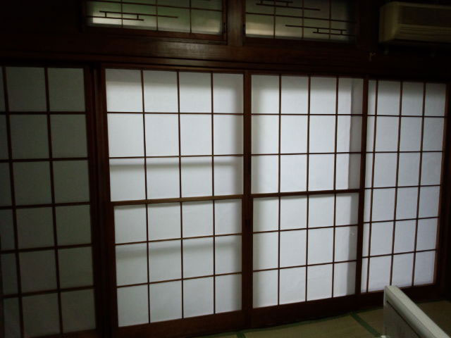 2012-10-30 障子貼り