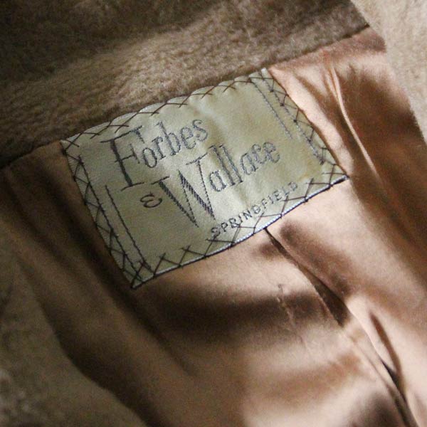 1950's～ "FORBES WALLACE" SHAGGY WOOL COAT (MEDIUM) BurmaShave "Gents