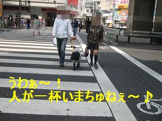 いろんな格好の人がいまちゅねぇ〜