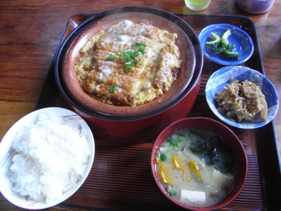ときわ食堂カツ煮定食アップ