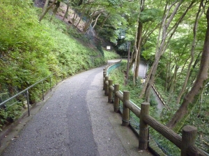 箕面の滝途中