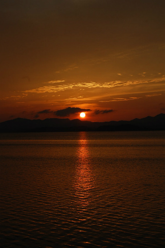 宍道湖夕日