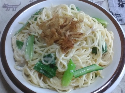 小松菜パスタ