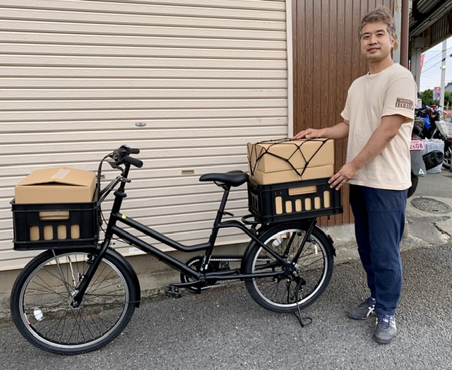 大人気の美味しいパンを自転車TOTEBOX (トートボックス)で配達して 