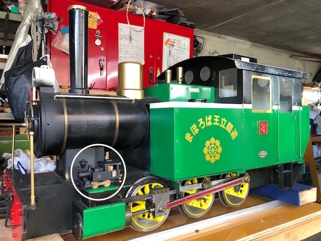 古い スチーム エンジン 鉄道模型 動力車 蒸気機関車 真鍮製 木