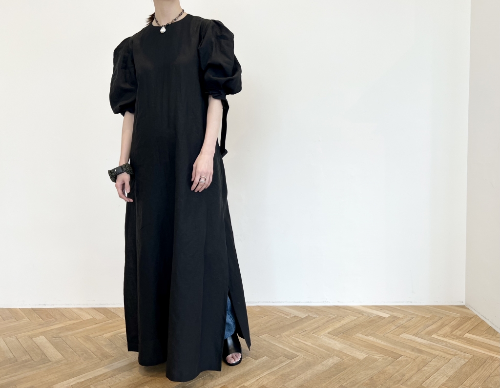 SALE限定SALE HYKE - 21SS 新品 HYKE LINEN MAXI DRESS ワンピースの