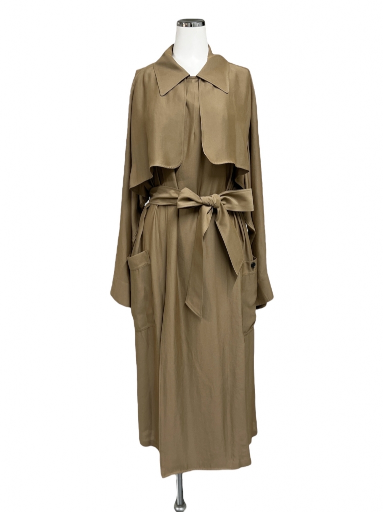 HYKE 24ss SHEER TWILL TRENCH COAT キャメル 1 HYKE / SHEER TWILL TRENCH COAT – six