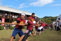 寮対抗の綱引き