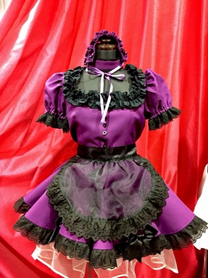 めいどるちぇ メイド服紫色 Mサイズ （キャンディフルーツ秋葉原店ブログ） 