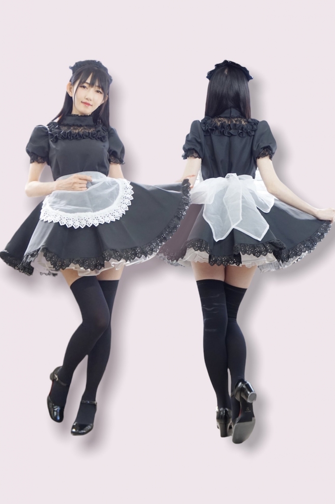 キャンディーフルーツ メイド服 黒 フランソワ ブラックグラーヴメイド服