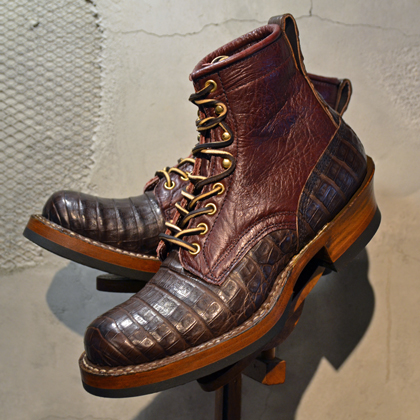 ホワイツブーツ　スモークジャンパー　カイマン×バイソン　７　1/2  Ｅ ホワイツブーツ スモークジャンパー カイマン×バイソン 7 1/2 E