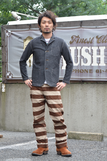 雰囲気抜群 アメリカ 囚人服 プリズナージャケット ヴィンテージ