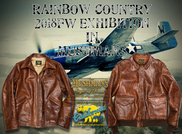 RAINBOW COUNTRY × MUSHMANS レザー ジャケット 40 RAINBOW COUNTRY×MUSHMANS 別注 A-2 のご紹介です！ | MUSHMANS