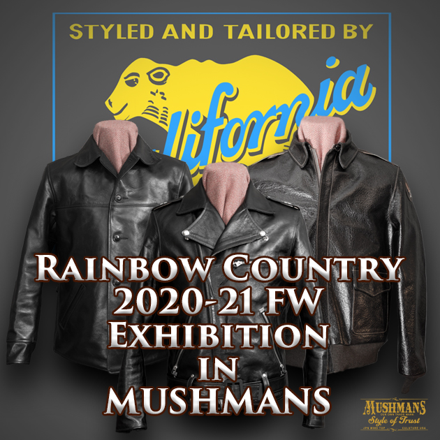 Rainbow Country×MUSHMANS 2020-21 別注モデルのご紹介です Rainbow Country×MUSHMANS 2020-21 別注モデルのご紹介です