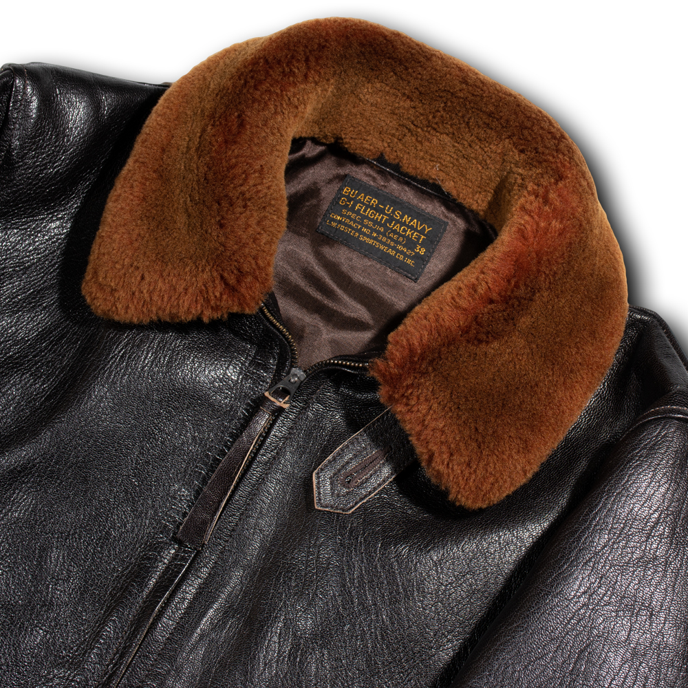 Rainbow Country BU AER-U.S.NAVY G-1 FLIGHT JACKET SPEC.55J14