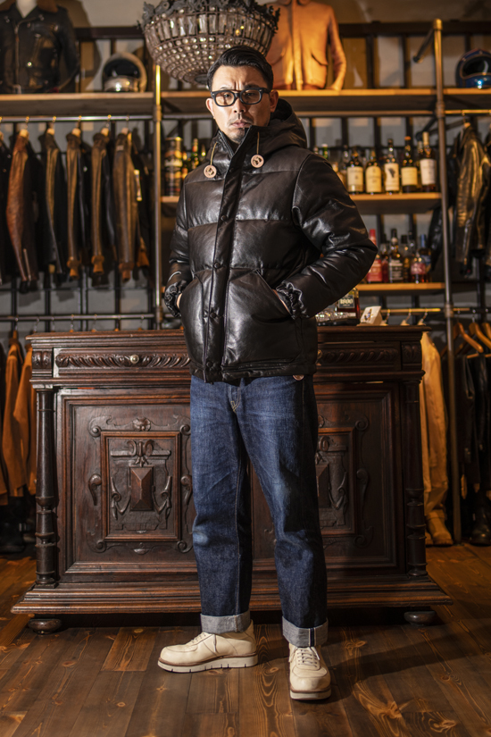 ブランド名レインボーカントリーレインボーカントリー　Horsehide Down Jacket BEYOND