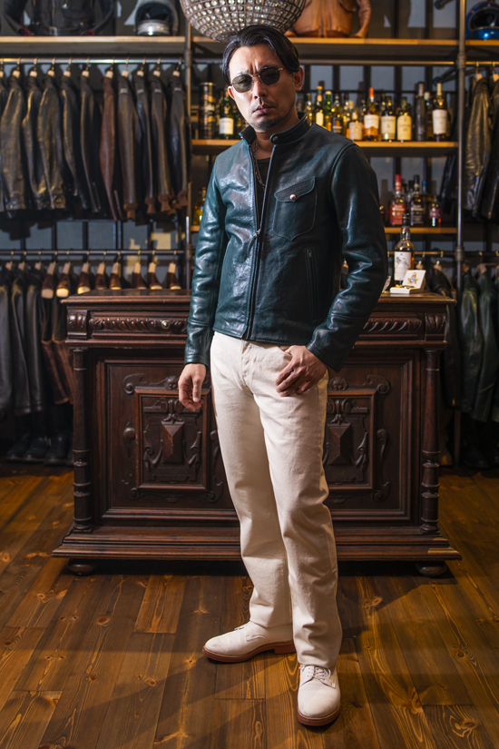 MUSHMANS バダラッシレザーシングルライダースジャケット 40 2021FW MUSHMANS Leather 