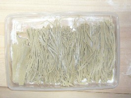 十割蕎麦 切り終了