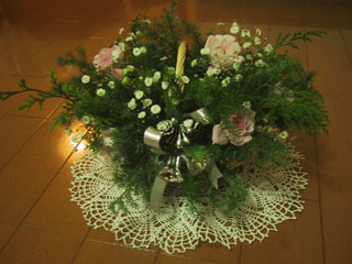 ピンク薔薇のアレンジメント