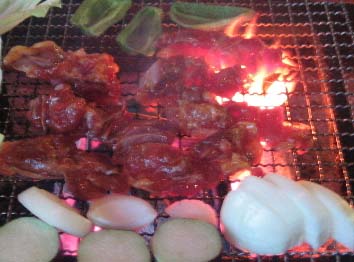 囲炉裏炭火焼き